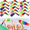 Kugliwa 15 Pcs Rainbow Catch Tail Balls Catch Tail Foam Balls Colorful Meteor Playground Ball Sports Comet Balls Throw and Catch Ball with Rainbow Tail for School Educational Training