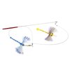 Cat Toy Teaser Wand - Dragonfly Katfly Teaser and Teaser Wand - Blue