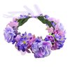 Trepveter Rose Flower Crown Floral Crown Flower Garland Headband Floral Headpiece Halo Boho Maternity Photo Props Wedding Party Prom Photos Purple