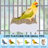KATUMO Bird Perch Conure Cage Stand Parakeet Shredder Foraging Toys Cockatiel Platform for Small Parrots Conure Cockatiel Lovebird Parrotlet Finch