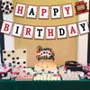 Ushinemi Casino Theme Party Decorations Poker Night Happy Birthday Banner With Glitter Las Vegas Casino Cake Decorations Poker Cake Topper Casino Party Supplies