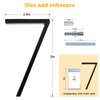 5" Floating Stainless Steel Address House Number, Modern Metal Anti-Rust House Numbers with Nail Kits for Door Garden Mailbox Decor Visibility Signage (3)