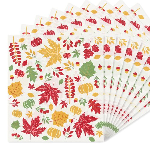 Thanksgiving Wax Paper Sheets100PCS Maple Leaf Parchment Paper Thanksgiving Food Wrapping Paper Fall Wax Baking Liner Thanksgiving Party Supplies