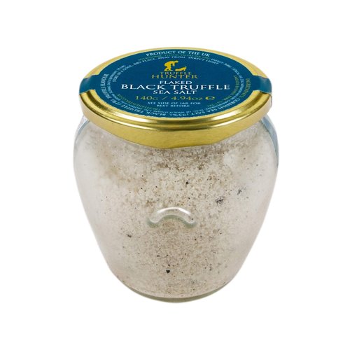 TruffleHunter - Flaked Black Truffle Cornish Sea Salt - Sea Salt Seasoning - 4.94 Oz