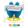 FreshCut Crafts Easter Devotional Matthew 28:6 "He is Risen Punch-Out Paper Bible Craft Kit 12 Pack: Creative Easter Verse & Color Creation Ideas for Children's School Projects, Home & Church Events