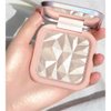 Mysense Face Highlighter Makeup Palette, Highlighting Shimmer Powder Face Illuminator Makeup, Iluminadores De Maquillaje, Natural Glow Finish, with Mirror & Brush