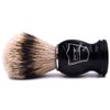 Parker’s 100% Silvertip Badger Bristle Shave Brush – Brush Stand Included (Black Handle)