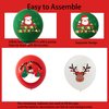 HADCKJA Christmas Balloons Christmas Party Supplies Christmas Red Reindeer White Santa Claus Green Latex Balloon for Christmas Party Decor Christmas Theme Birthday party Decorations 12Pcs