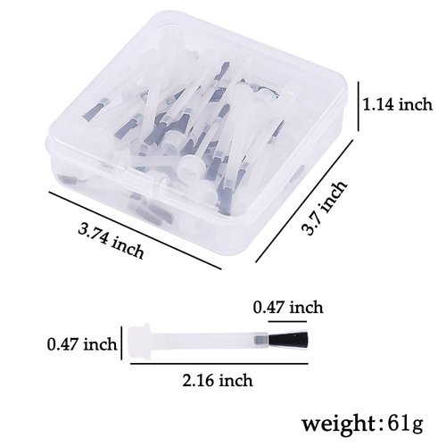 50pcs/box Replacement Nail Polish Brush Kit Plastic Nail Art Brush Set With Handle Disposable Nail Art Brushes Premium Soft Bristles Nail Brushes Nail Brush Nail Accessories Nail Design Kit Nail Tools