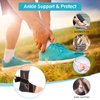 Ankle Brace Achilles Tendonitis Support, Ankle Foot Wrap Sleeve with Dual Strap Compression Ankle Support for Sports Injury Recovery, Sprained Ankle, Joint Pain Heel Spurs (Men's
