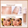 UNYOKE Liquid Highlighter, Highlighter makeup Stick，Makeup Highlighter Face Illuminator, Beauty Glow Highlight Body Shimmer, Waterproof Smooth Cream Highlighter, Longlasting Liquid Highlighter, Body Highlighter.-03#