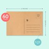 Sweetzer & Orange Blank Postcards for Mailing. 60 Kraft 4x6 Blank Post Cards, Blank Mailable Postcards Set. Make Your Own Printable Postcards. 300gsm Postcard Paper Cardstock, Bulk Post Card Pack.