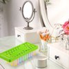 Maitys 2 Sets Lip Balm Tray and Spatula Portable Lip Balm Filling Tray and Spatula Set Lip Balm Tube Holder Lip Balm Tubes Tray Lip Balm Containers Lip Gloss Making Kit(Green)