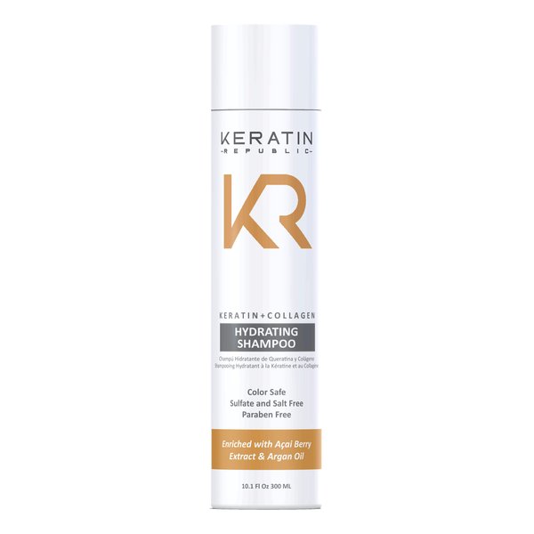 Keratin Republic Keratin + Collagen Hydrating Shampoo 10.1 oz