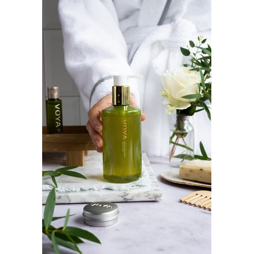 VOYA Clean Me Up Gentle Hand Wash, Certified Organic, Natural Hand Wash, Lime and Mandarin Scent, 300ml