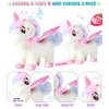 SOLIEHOO Unicorn Toys for Girls Unicorn Gifts, Walking Talking Singing Interactive Toy, Remote Control Plush Unicorn Pet Care Toy, Unicorn Dress up Clothes for Toddler Girls Kids 3 4 5 6 Years