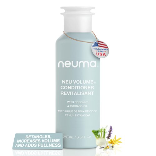 NEUMA Neu Volume Conditioner 8.5 Fl. Oz. Fennel, Ylang Ylang, Patchouli, and Vanilla Scent, Moisturizing Conditioner Sulfate Free Paraben Free