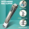Nail Clippers for Men, Vepkuso Toenail Clippers for Thinck Nails Professional Fingernail Clippers Cutter for Women,Seniors,Adult