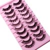 False Eyelashes Mixed Pack 3D Lashes Fake Lashes Natural Look Fluffy Lashes Pack by Kanviensl, 10 Pairs