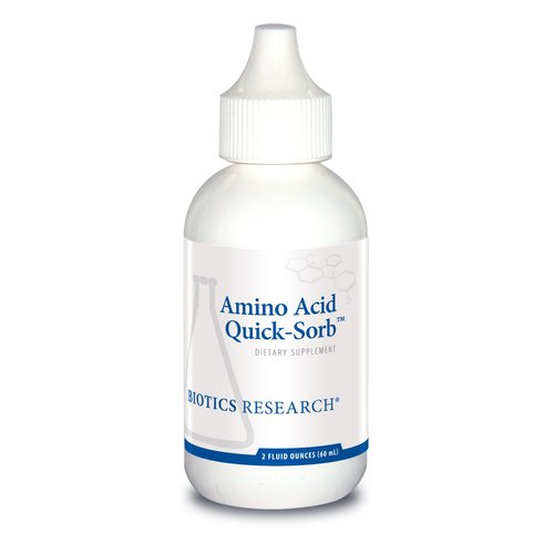 Biotics Research Amino Acid Quick Sorb Liquid Formula, Highly Absorbed, Glycine, L Alanine, L Arginine HCl, L Lysine HCl, L Proline, L Histidine HCl, L Serine, L Threonine, L Valine 2 Fluid Ounces