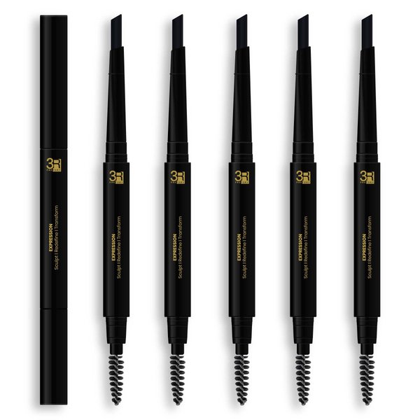 Brow Definer - 3R Factory Granite Eye Brow Pencils For Women, Waterproof & Retractable (1pc Pack)