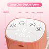 yoyomax Wearable Breast Pump, Double Pink Breast Pump with 3 Modes & 9 Levels, LCD Display, Ultra-Quiet and Pain Free Portable Breast Pumps