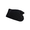 PuffCuff | 100% Silk Edge Wrap | Non-Slip Head Wrap with Velcro Closure | Gentle on Thick, Curly Hair | Stays in Place | 1 Piece, Black