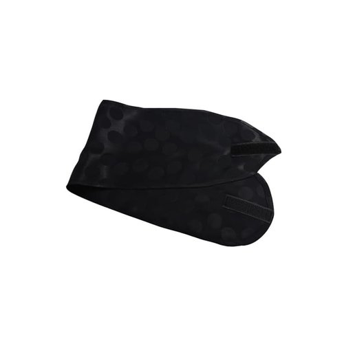 PuffCuff | 100% Silk Edge Wrap | Non-Slip Head Wrap with Velcro Closure | Gentle on Thick, Curly Hair | Stays in Place | 1 Piece, Black