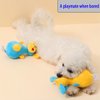 EFYUE Squeaky Dog Toys Chew Toy Design Unique Long Ears Dog Toys Safe and Bite Resistant Stuffed Animals Cute Toys for All Dogs (Yellow)