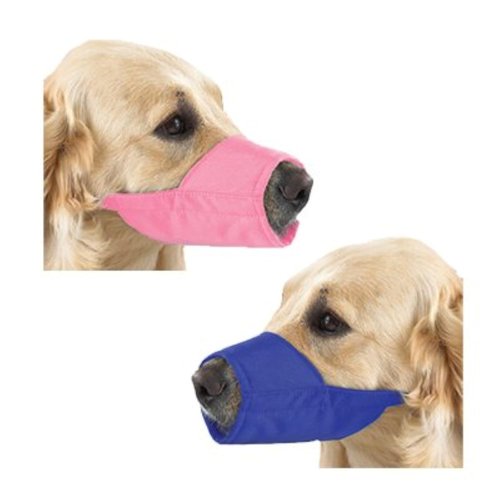 Fashion Lined Nylon Dog Muzzle - Size 4XL - PINK