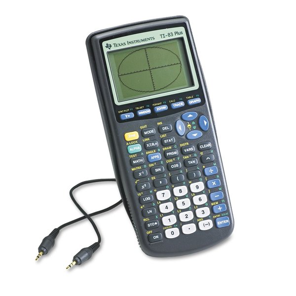 Texas Instruments TI83PLUS TI-83Plus Programmable Graphing Calculator, 10-Digit LCD