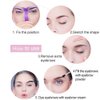 Eyebrow Stencils, Eyebrow Template, Eyebrow Shaping Kit,8 Styles Reusable Eyebrow Stencil with Handle and Strap, Washable Reuseable Eyebrow Positioning Tool The Wide is 5.2 Inch, Length is 4Inch