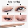 Go Ho Matte Eyeshadow Stick,Eyeshadow Pencil Crayon Brightener Stick, Waterproof Cream Eyeshadow Pen Smooth Easy To Color, 103# Putty