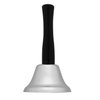 Super Z Outlet Silver Steel Tea Hand Bell for Wedding Events Decoration, Food Line, Alarm, Jingles, Ringing