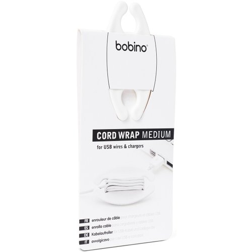 Bobino Cord Wrap : Medium/White - Cable & Wire Management