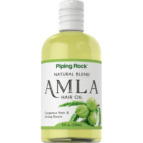 Piping Rock Amla Hair Oil 8 fl oz | Vegan Blend | Hydrating and Soothing Oil | Free of Parabens and Sulfates