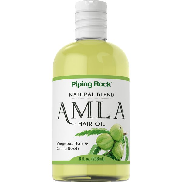 Piping Rock Amla Hair Oil 8 fl oz | Vegan Blend | Hydrating and Soothing Oil | Free of Parabens and Sulfates