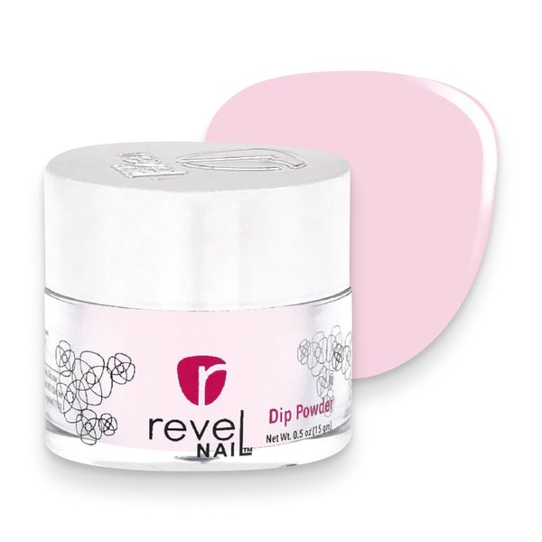 Revel Nail Dip Powder - Pink Dipping Powder, Long-Lasting Dip Nail Color, Chip & Crack Resistant, No UV Lamp, DIY Manicure For Strong Healthy Nails, Rosebud