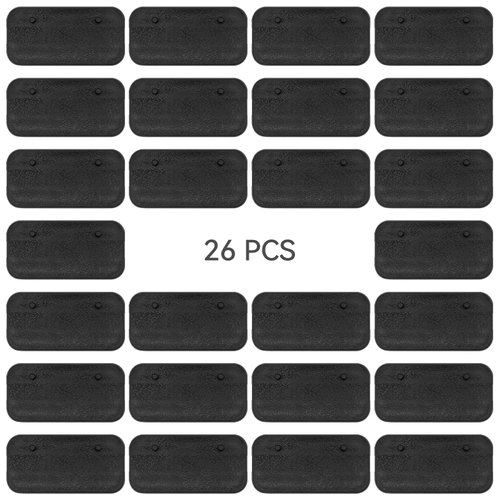 TITAWU 26PCS 6 inch Action Figure Display Stand, Toy Support Holder Display Stand with Peg, Compatible with 1/12 Scale Mavel Legends Series/Gi Jeo Classified Series/D C/Mo tu Figures, Black Square