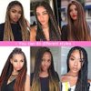 3 Tone Pre Stretched Braiding Hair 28 inches 6 Bundles Professional Braids Hair Extensions Synthetic Crochet Braiding Hair 1b-30-27