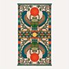 Atesswy Egyptian Art Nouveau Tarot, A Egyptian-Themed Tarot Deck: Ancient Wisdom Meets Art Nouveau Elegance, 78 Tarot Cards, Pocket Edition: 4.06" x 2.36" (103mm x 60mm)