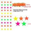 106feet Glow in The Dark Neon Star Paper Garland Under Blacklight for Birthday Party Supplies and Decorations Hanging Fluorescent Green Pink Streamers for Party Favors Wedding Accessories