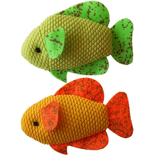 Imperial Cat Cat 'n Around Toys (on Hang Card) Neon Fish Duo Catnip Toy