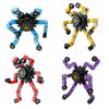 4 Pcs Finger Spinners Sensory Toys, Creative Transformable Chain Robot Toy Fidget Finger Spinners DIY Stress Relief Toy with Transformable Chain for Boys Girls
