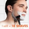Gillette Fusion5 Razor Refills for Men, 5 Bladed Razor, with Precision Trimmer and Lubrastrip for a Close Shave, 12 Razor Blade Refills