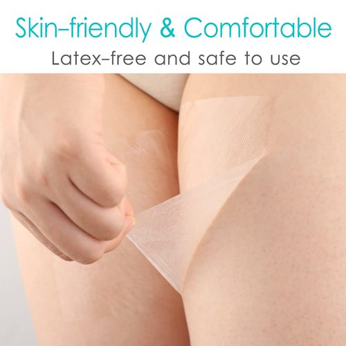 Thigh Lift Tape Transparent Lifting Adhesive Bandage Patch for Leg Body Sagging Skin Fat Cellulite Invisible Anti Chafing Ultra-Thin Inner Paste Waterproof Pad Disposable 6"x6" (Pack of 50)