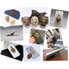 Lion Pattern Cell Phone Ring Stand Holder Colorful Cute Pattern Painted Universal Metal Buckle Finger Ring Kickstand Compatible Various Smartphones Tablet Or Phone Cases (Gold)