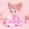 OUOZZZ Soft Baby Doll for Girls - My First Baby Doll Birthday Gifts for Girls Plush Rag Dolls Pink Dress Toy for Toddlers Kids Infants 15"