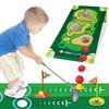 RCROKS Toddler Golf Clubs Set Adjustable, Upgraded Kids Golf Toys with Cornhole Putting Mat, Indoor & Outdoor Backyard Golf Game Toy Playset Gifts for Aged 2 3 4 5 6 7 8 Toddlers Kids Baby (Grey, M)