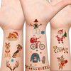 Hohamn Christmas Temporary Tattoos for Kids, 12 Sheets Christmas Fake Tattoos for Boys Girls Xmas Party Supplies Favors Gifts